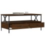 Brown oak engineered wood coffee table 100x51x45 cm by , Coffee table - Ref: Foro24-835303, Price: 91,26 €, Discount: %