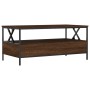 Brown oak engineered wood coffee table 100x51x45 cm by , Coffee table - Ref: Foro24-835303, Price: 91,26 €, Discount: %