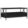 Black engineered wood coffee table 100x51x45 cm by , Coffee table - Ref: Foro24-835299, Price: 91,26 €, Discount: %