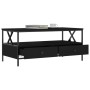 Black engineered wood coffee table 100x51x45 cm by , Coffee table - Ref: Foro24-835299, Price: 91,26 €, Discount: %