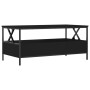 Black engineered wood coffee table 100x51x45 cm by , Coffee table - Ref: Foro24-835299, Price: 91,26 €, Discount: %