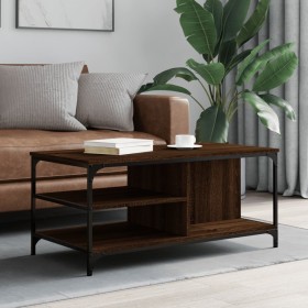 Brown oak plywood coffee table 100x50x45 cm by , Coffee table - Ref: Foro24-835308, Price: 43,99 €, Discount: %