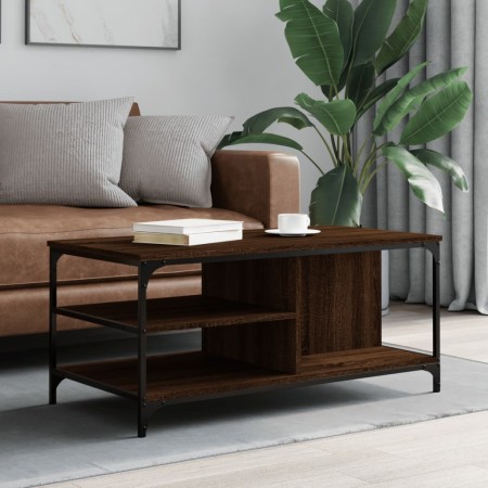 Brown oak plywood coffee table 100x50x45 cm by , Coffee table - Ref: Foro24-835308, Price: 42,29 €, Discount: %