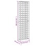 Wine rack for 95 bottles black wrought iron 54x18x200 cm by , Wine racks - Ref: Foro24-358368, Price: 203,39 €, Discount: %