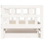 Sofá cama nido madera maciza de pino blanco 90x190 cm de , Camas y somieres - Ref: Foro24-836211, Precio: 190,74 €, Descuento: %