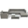 Juego de muebles de jardín 6 pzs y cojines ratán sintético gris de vidaXL, Conjuntos de jardín - Ref: Foro24-41879, Precio: 7...