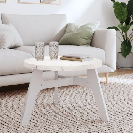 Round table top solid white pine wood Ø60x3 cm by , Table tops - Ref: Foro24-833665, Price: 52,34 €, Discount: %