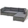 Juego de muebles de jardín 6 pzs y cojines ratán sintético gris de vidaXL, Conjuntos de jardín - Ref: Foro24-41879, Precio: 7...