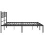 Estructura de cama con cabecero metal negro 180x200 cm de , Camas y somieres - Ref: Foro24-372183, Precio: 107,99 €, Descuent...