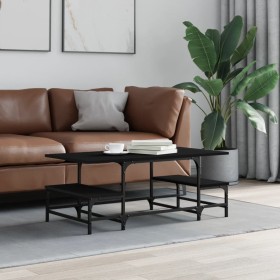 Black plywood coffee table 100x50.5x40 cm by , Coffee table - Ref: Foro24-835374, Price: 37,99 €, Discount: %