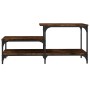 Smoked oak engineered wood coffee table 100x50.5x45cm by , Coffee table - Ref: Foro24-835381, Price: 40,52 €, Discount: %