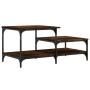 Smoked oak engineered wood coffee table 100x50.5x45cm by , Coffee table - Ref: Foro24-835381, Price: 40,52 €, Discount: %