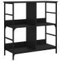 Estantería de madera de ingeniería negra 78,5x33x82 cm de , Librerías y estanterías - Ref: Foro24-835244, Precio: 50,87 €, De...