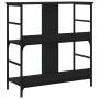 Estantería de madera de ingeniería negra 78,5x33x82 cm de , Librerías y estanterías - Ref: Foro24-835244, Precio: 50,87 €, De...