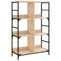 Regal aus Sonoma-Eichenholzwerkstoff, 78,5 x 33 x 117,5 cm von , Bücherregale und Regale - Ref: Foro24-835250, Preis: 62,09 €...