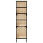 Regal aus Sonoma-Eichenholzwerkstoff, 78,5 x 33 x 117,5 cm von , Bücherregale und Regale - Ref: Foro24-835250, Preis: 62,09 €...