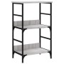 Sonoma gray engineered wood shelving 50x33x82 cm by , Bookcases and shelves - Ref: Foro24-835267, Price: 37,79 €, Discount: %