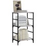 Sonoma gray engineered wood shelving 50x33x82 cm by , Bookcases and shelves - Ref: Foro24-835267, Price: 37,79 €, Discount: %