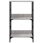 Estantería de madera de ingeniería gris Sonoma 50x33x82 cm de , Librerías y estanterías - Ref: Foro24-835267, Precio: 37,79 €...