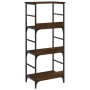 Oak brown engineered wood shelf 50x33x117.5 cm by , Bookcases and shelves - Ref: Foro24-835273, Price: 48,34 €, Discount: %