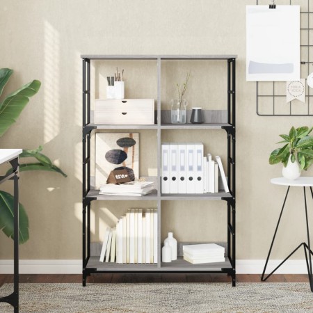 Sonoma Gray Engineered Wood Shelf 78.5x33x117.5 cm by , Bookcases and shelves - Ref: Foro24-835252, Price: 65,52 €, Discount: %