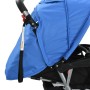 Blau-schwarzer Tandem-Kinderwagen aus Stahl für 2 Kinder von vidaXL, Kinderwagen - Ref: Foro24-10112, Preis: 204,01 €, Rabatt: %