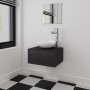 Conjunto de mueble y lavabo 3 piezas negro de vidaXL, Muebles de baño - Ref: Foro24-272225, Precio: 103,93 €, Descuento: %