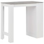 High kitchen table with white shelf 110x50x103 cm by , Kitchen and dining tables - Ref: Foro24-280214, Price: 96,82 €, Discou...