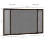 Ausziehbares Moskitonetz für Fenster braun (75-143)x50 cm von , Moskitonetze für Fenster - Ref: Foro24-149039, Preis: 21,57 €...