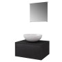 Conjunto de mueble y lavabo 3 piezas negro de vidaXL, Muebles de baño - Ref: Foro24-272225, Precio: 103,93 €, Descuento: %