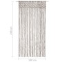 Cortina de macramé algodón gris taupé 140x240 cm de , Cortinas y visillos - Ref: Foro24-323979, Precio: 44,99 €, Descuento: %