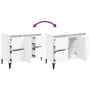 Armario para lavabo madera contrachapada blanco 80x33x60 cm de , Tocadores de baño - Ref: Foro24-821276, Precio: 94,15 €, Des...