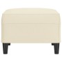 Cream synthetic leather footstool 70x55x41 cm by , Ottomans - Ref: Foro24-349312, Price: 65,46 €, Discount: %