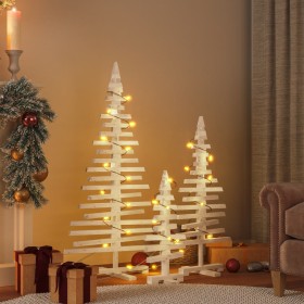 Holz-Weihnachtsbäume 3 Stück aus massivem Kiefernholz von , Weihnachtsbäume - Ref: Foro24-3200672, Preis: 105,81 €, Rabatt: %