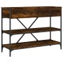 Console table drawers shelves engineered wood smoked oak by , Side tables - Ref: Foro24-833405, Price: 126,03 €, Discount: %