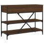 Mesa consola cajones estantes madera de ingeniería roble marrón de , Mesas auxiliares - Ref: Foro24-833407, Precio: 130,99 €,...