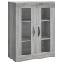 Sonoma gray engineered wood wall cabinet 69.5x34x90 cm by , Sideboards - Ref: Foro24-834992, Price: 83,13 €, Discount: %