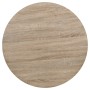 Round MDF and steel bistro bar table 80x75 cm oak color by , Kitchen and dining tables - Ref: Foro24-245613, Price: 154,58 €,...