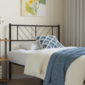 Cabecero de metal negro 90 cm de , Cabeceros y pies de cama - Ref: Foro24-372207, Precio: 26,99 €, Descuento: %