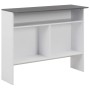 Bar table with 2 white and gray tops 130x40x120 cm by , Kitchen and dining tables - Ref: Foro24-280221, Price: 215,99 €, Disc...