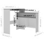 Bar table with 2 white and gray tops 130x40x120 cm by , Kitchen and dining tables - Ref: Foro24-280221, Price: 215,99 €, Disc...