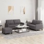 3-teilige Sofagarnitur aus grauem Kunstleder mit Kissen von , Sofas - Ref: Foro24-3201365, Preis: 455,99 €, Rabatt: %