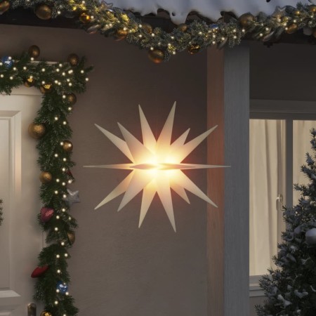 Lámpara estrella Moravia LED plegable 3 unidades blanco 100 cm de , Luces de Navidad - Ref: Foro24-3190448, Precio: 139,36 €,...