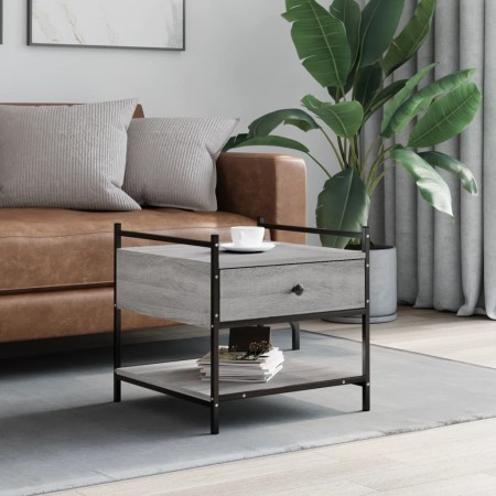 Sonoma gray engineered wood coffee table 50x50x50 cm by , Coffee table - Ref: Foro24-833968, Price: 47,88 €, Discount: %