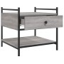 Sonoma gray engineered wood coffee table 50x50x50 cm by , Coffee table - Ref: Foro24-833968, Price: 47,88 €, Discount: %