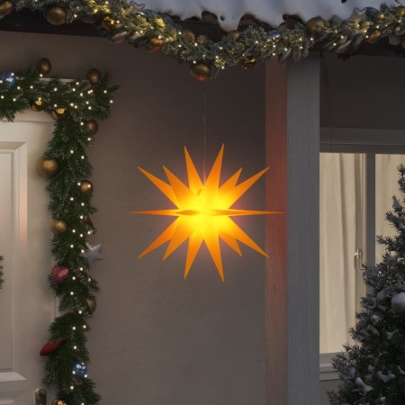 Lámpara estrella Moravia LED plegable 3 unidades amarillo 57 cm de , Luces de Navidad - Ref: Foro24-3190443, Precio: 65,99 €,...