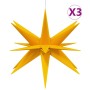 Lámpara estrella Moravia LED plegable 3 unidades amarillo 57 cm de , Luces de Navidad - Ref: Foro24-3190443, Precio: 65,99 €,...