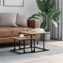 Stackable coffee table 2 pieces engineered wood Sonoma oak by , Coffee table - Ref: Foro24-833369, Price: 41,88 €, Discount: %