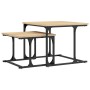 Mesa de centro apilable 2 pzas madera ingeniería roble Sonoma de , Mesas de centro - Ref: Foro24-833369, Precio: 41,99 €, Des...