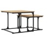 Mesa de centro apilable 2 pzas madera ingeniería roble Sonoma de , Mesas de centro - Ref: Foro24-833369, Precio: 42,16 €, Des...